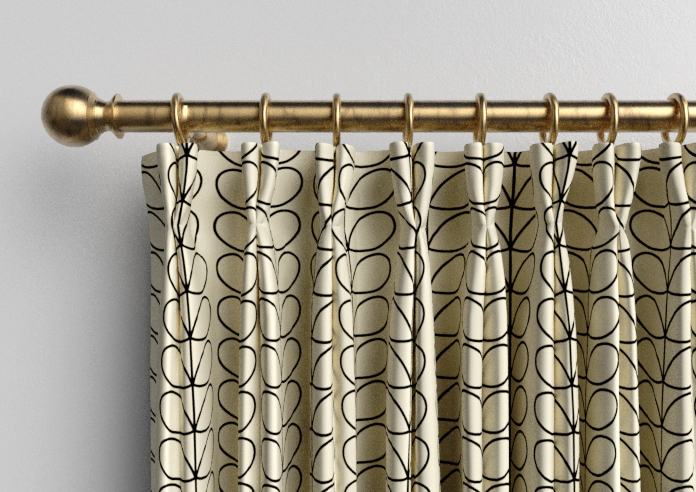 Orla Kiely Linear Stem, Black - Made to Measure Curtains - Image 10